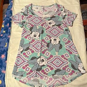 Lula Roe Scoop neck  Disney print Tunic